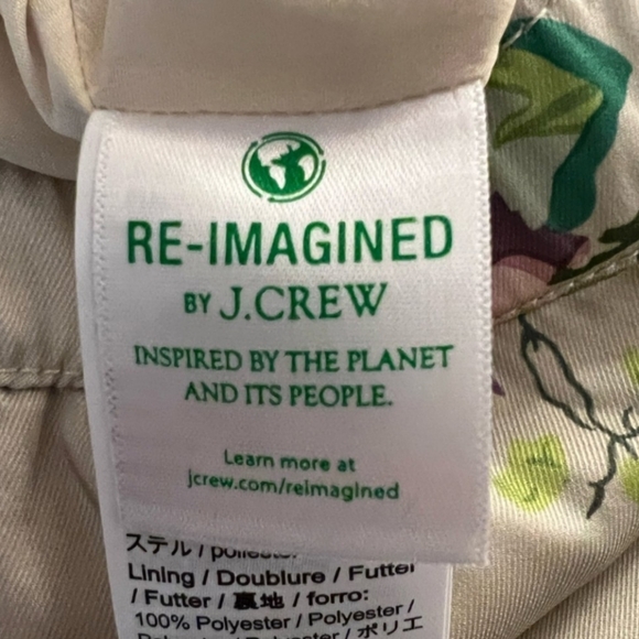 J Crew Collection Pull- On Crop Pant in Ratti Leafy Floral - Picture 5 of 11